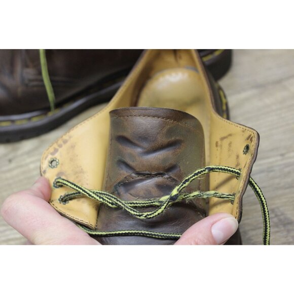Dr. Martens 1461 Oxford Shoes Unisex Size 8‎ Vintage 3-Eye Crazy Horse Leather - Picture 16 of 16